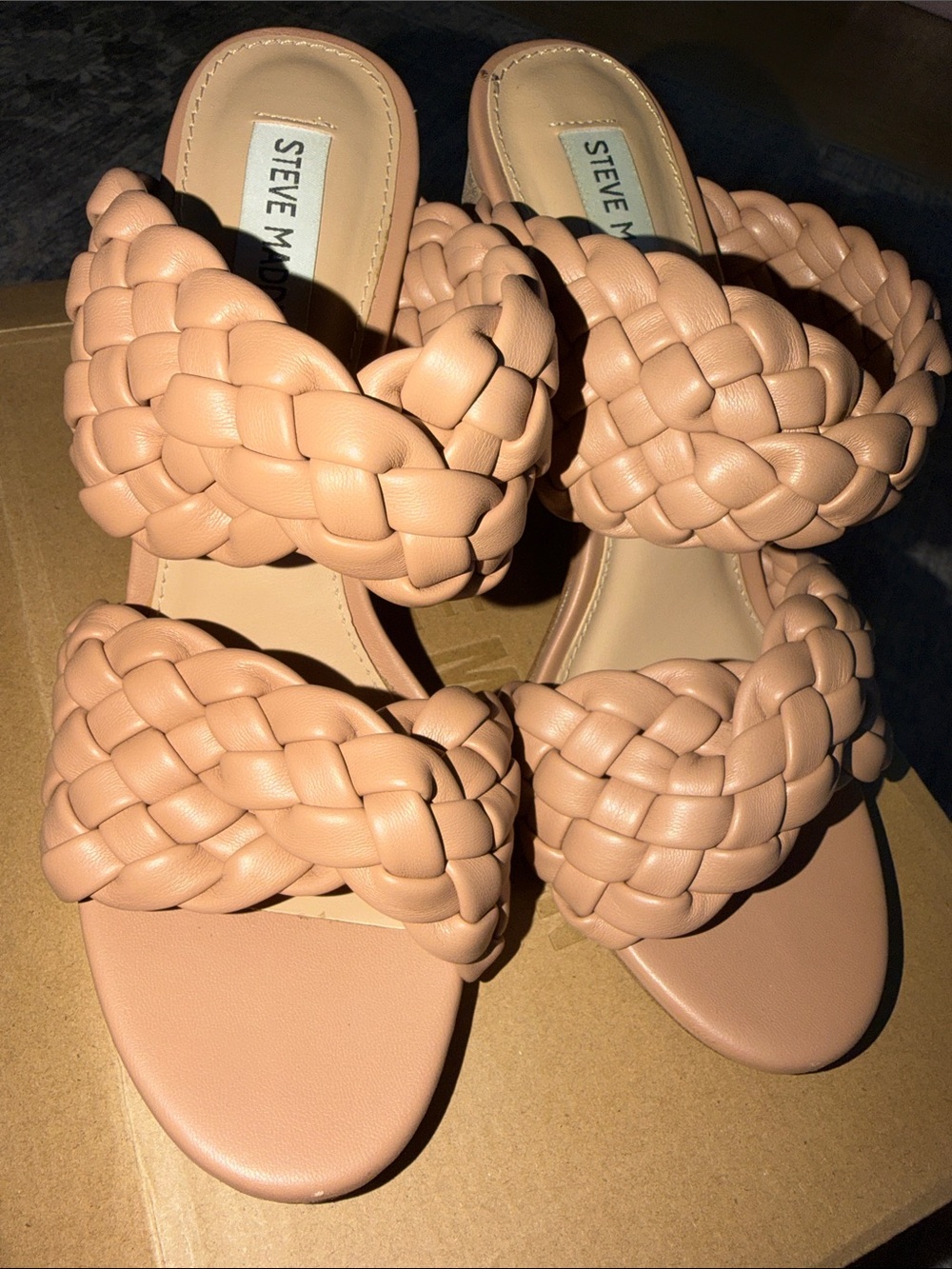 Women’s Steve Madden Twisted Tan heels - Size 8.5